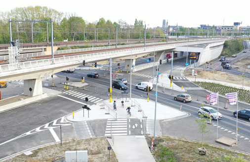 Lichtengeregeld kruispunt Mechelen